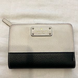 Kate spade grove street black and white wallet